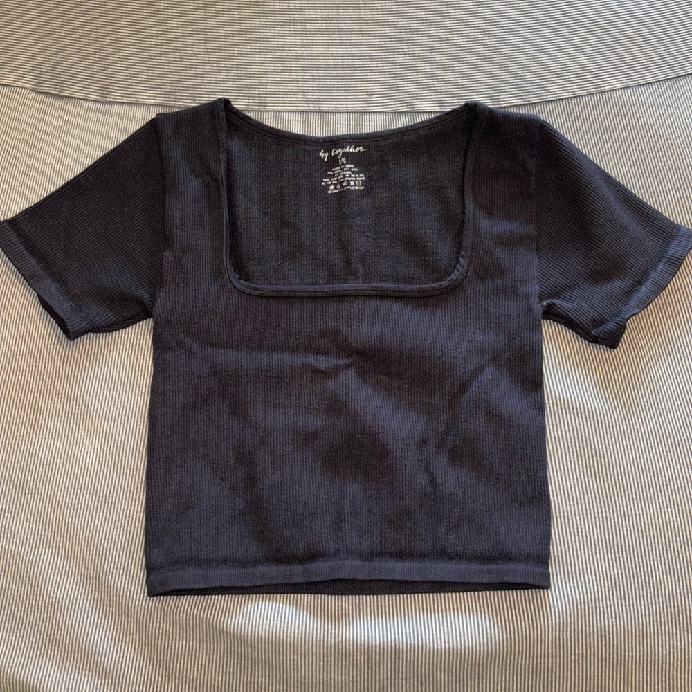 By Together black short sleeve shirt